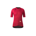 Gobik Stark women's cycling jersey in azalea red with full zip