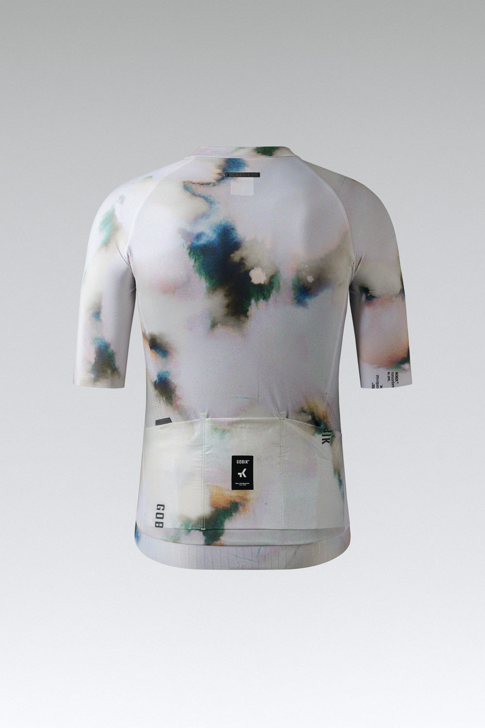 Gobik CX Pro cycling jersey in Create colorway with abstract watercolor pattern