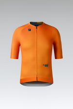 Gobik CX Pro 3.0 bright orange cycling jersey with full zip