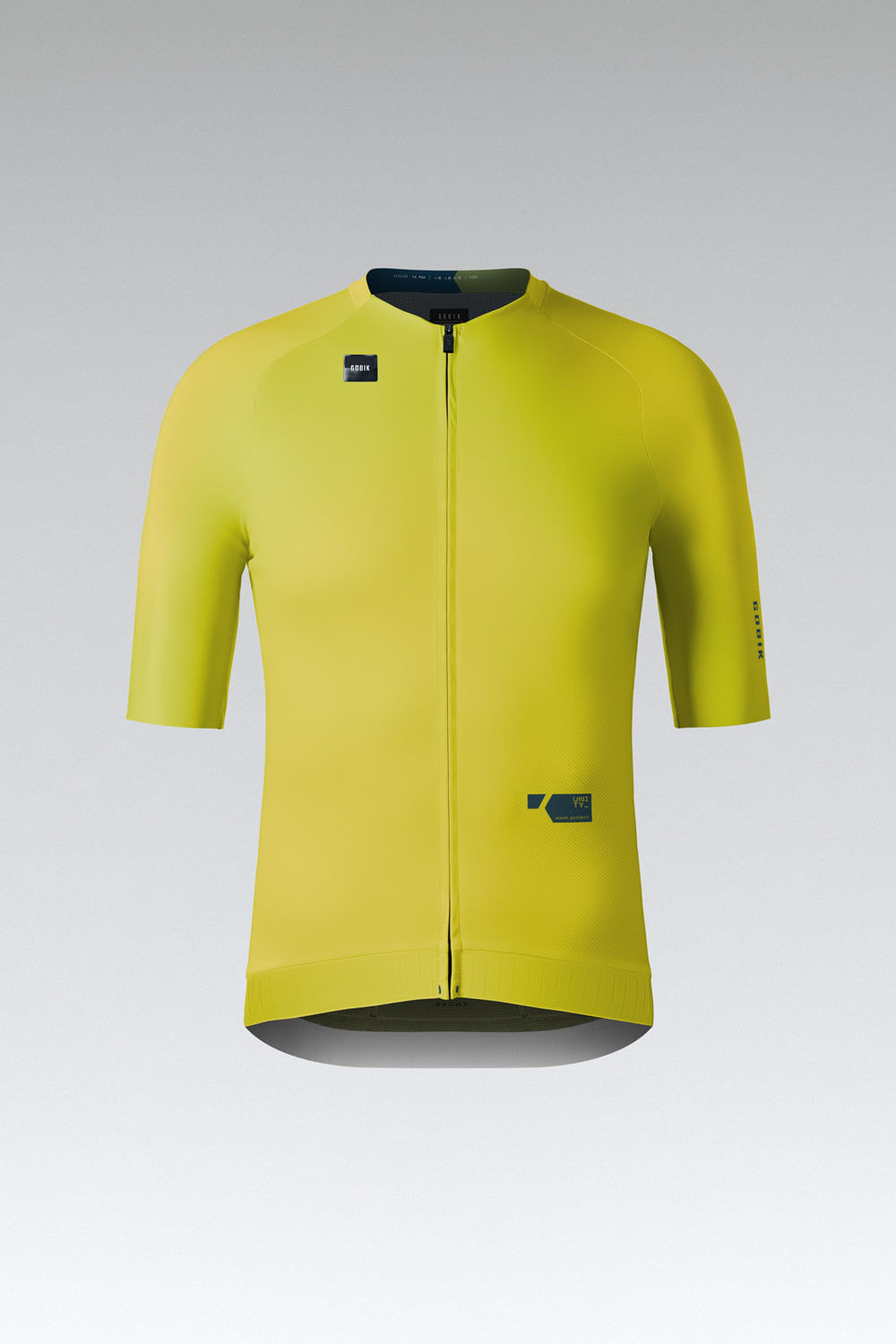 Gobik CX Pro 3.0 bright yellow cycling jersey with full zip