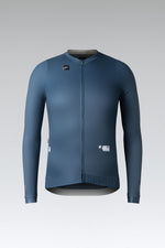 Gobik CX Pro 2.0 long sleeve cycling jersey in blue Comand colorway with full zip