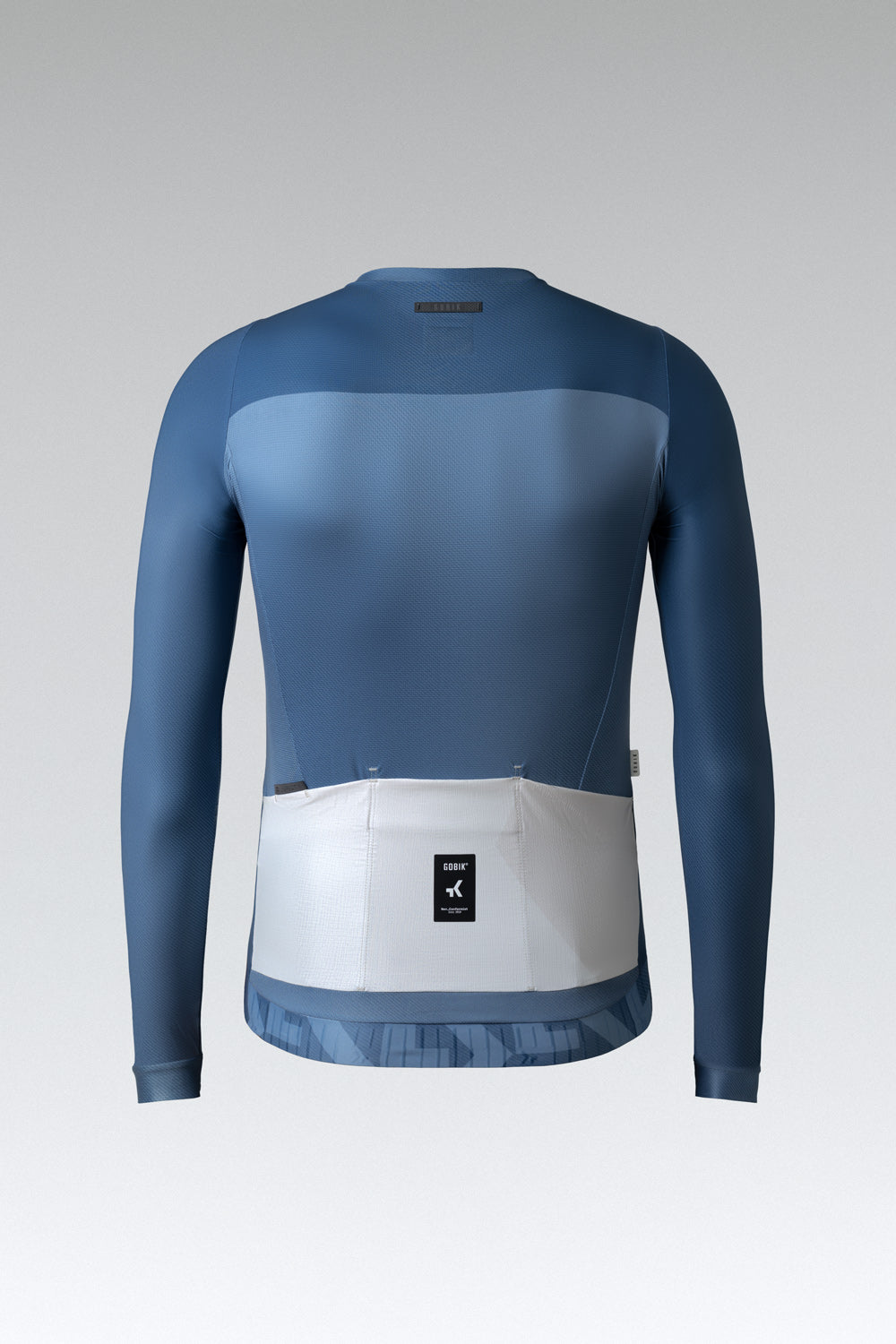 Gobik CX Pro 2.0 long sleeve cycling jersey in blue and white Comand colorway