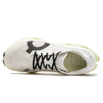 On Running Cloudmonster 3 Hyper sneaker in Ivory and Flurry, top-down view