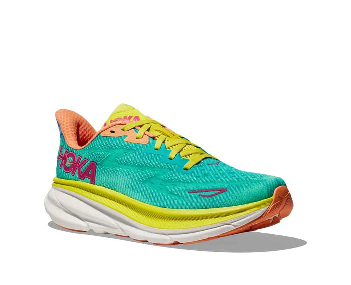 Men's HOKA Clifton 9 Running Shoes in Ceramic Evening Primrose colorway