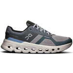 On Cloudrunner 2 men's running shoe in alloy and chambray colorway