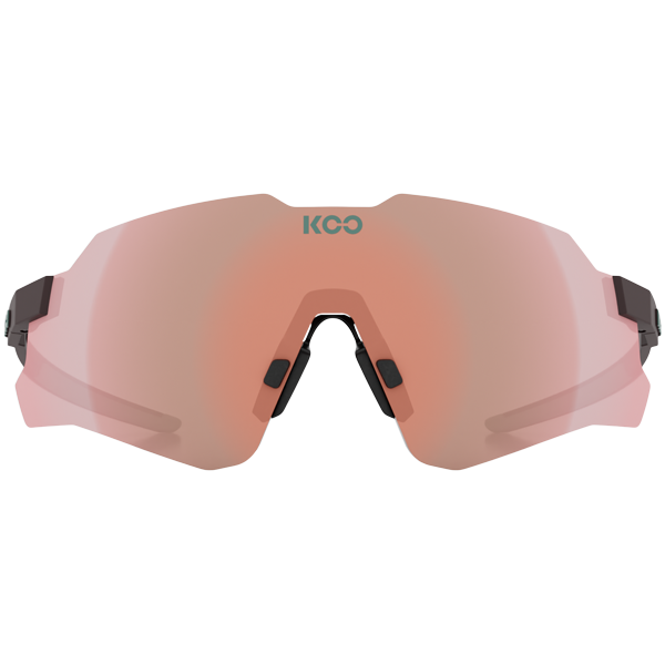 KOO Nebula sunglasses in chocolate matt frame with rose gold mirror lens