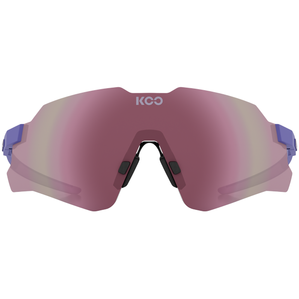 KOO Nebula sunglasses in Iris Matt frame with Super Pink Mirror lens