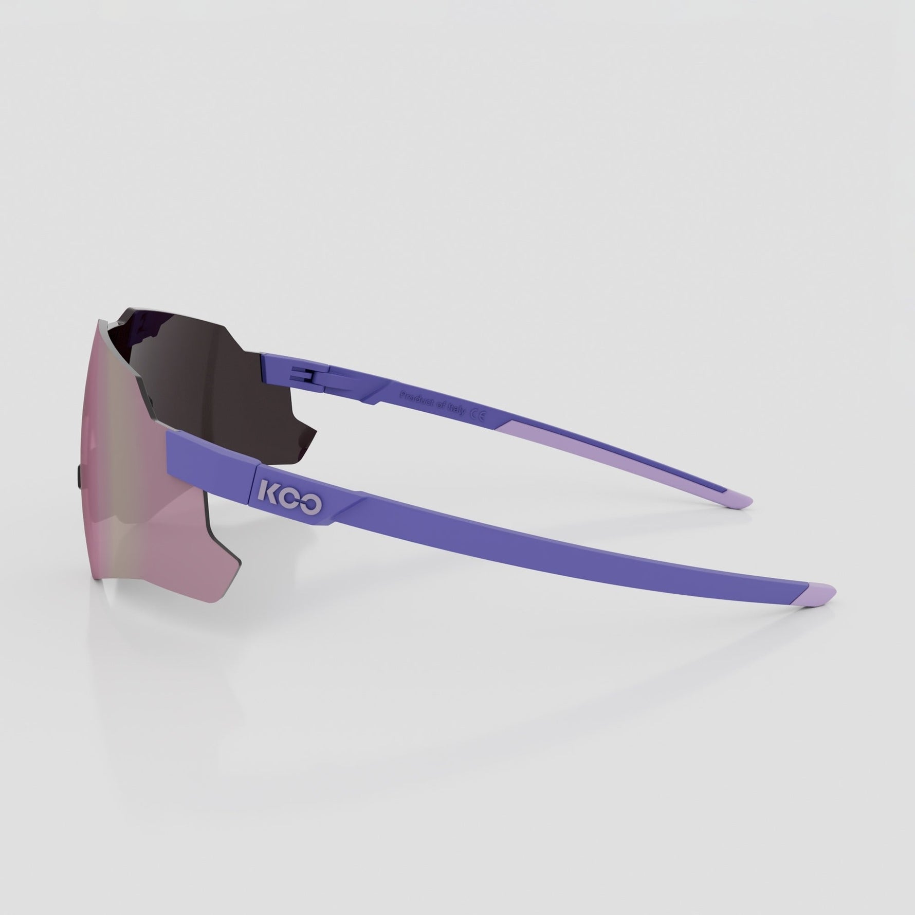 KOO Nebula sunglasses in Iris Matt frame with Super Pink Mirror lens