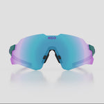 KOO Nebula sunglasses in teal matte frame with dark turquoise mirror lens