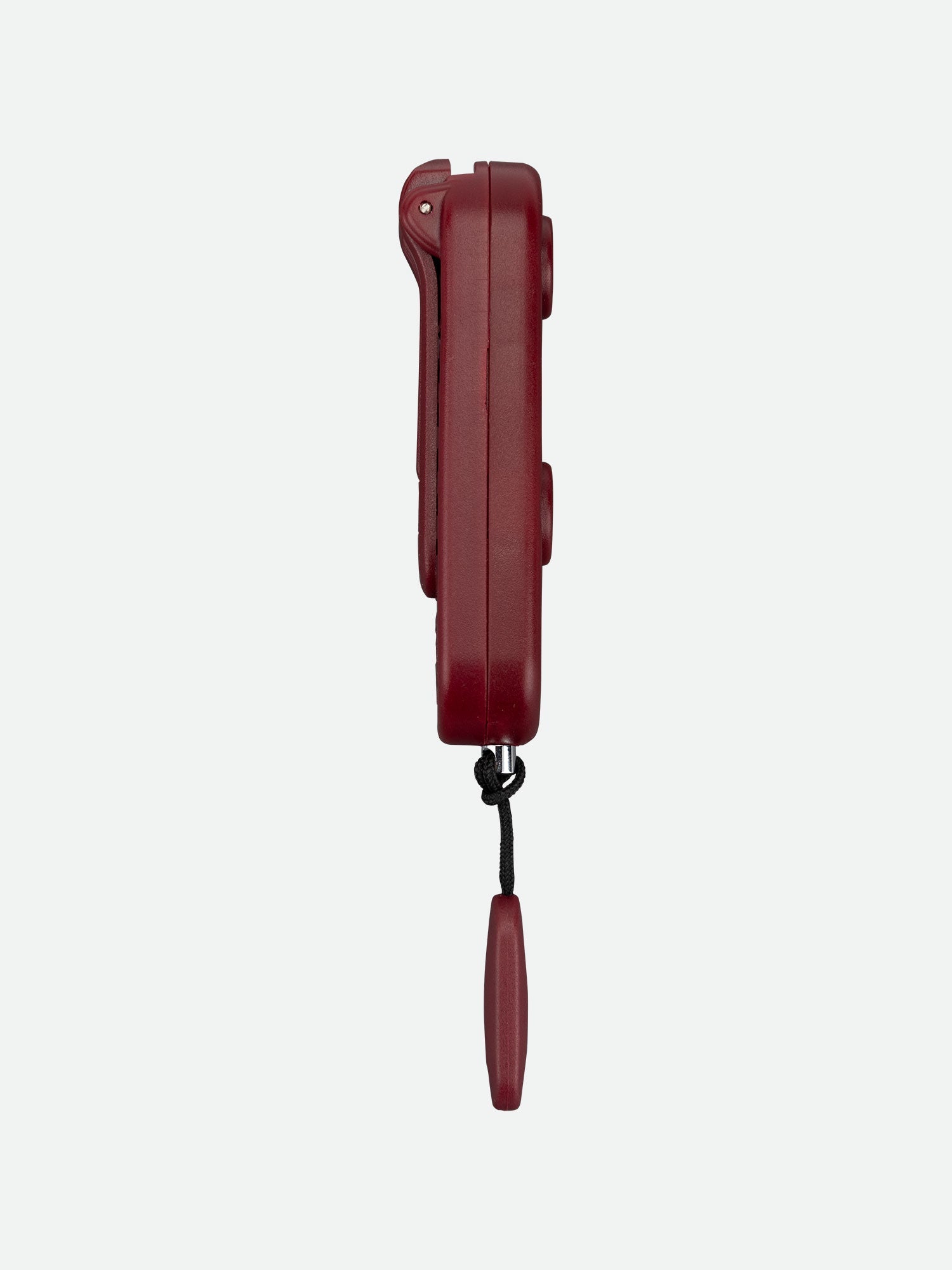 Red Nathan SaferRun Ripcord Siren Personal Alarm with black cord and pull tab