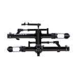 Kuat NV 2.0 hitch-mounted bike rack in black metallic and gray anodize