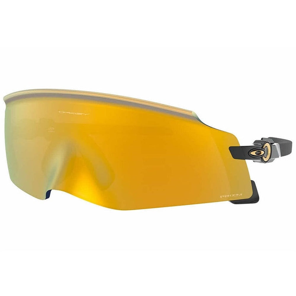 Oakley Kato sunglasses with black frame and gold mirrored Prizm lenses