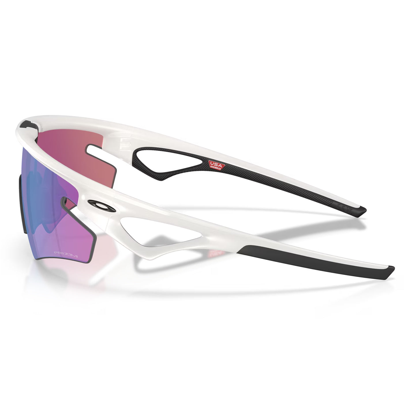 Oakley Sphaera Slash sunglasses in matte vapor white with prizm road jade lens