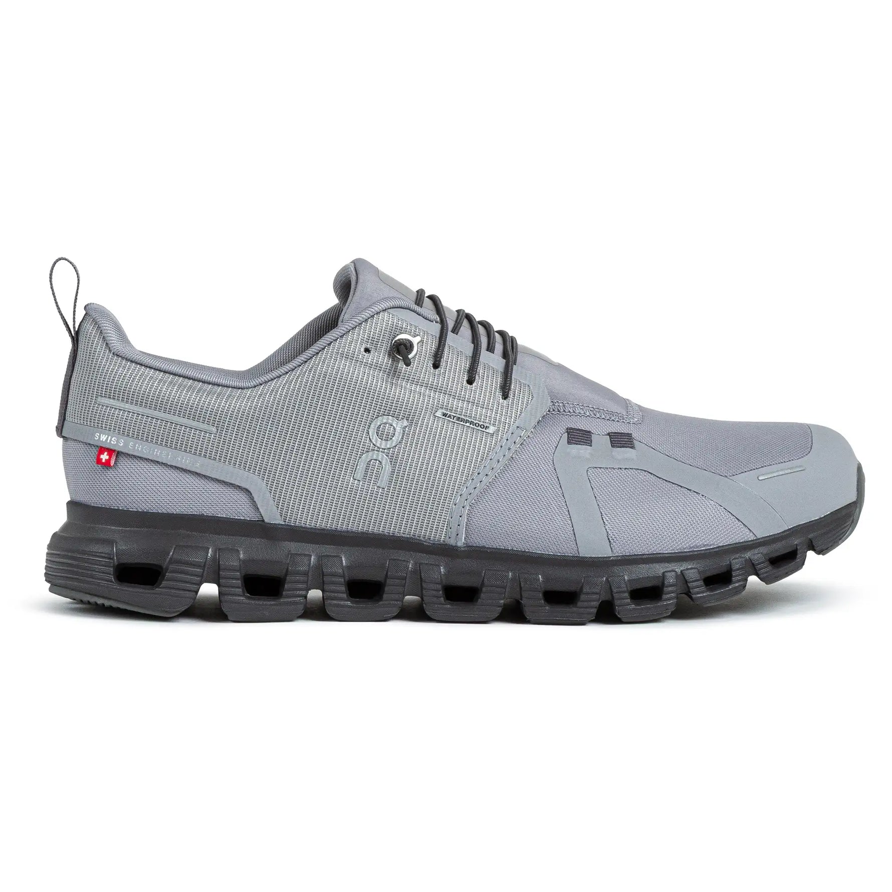 On Cloud 6 men's running shoe in wolf grey with rock sole colorway