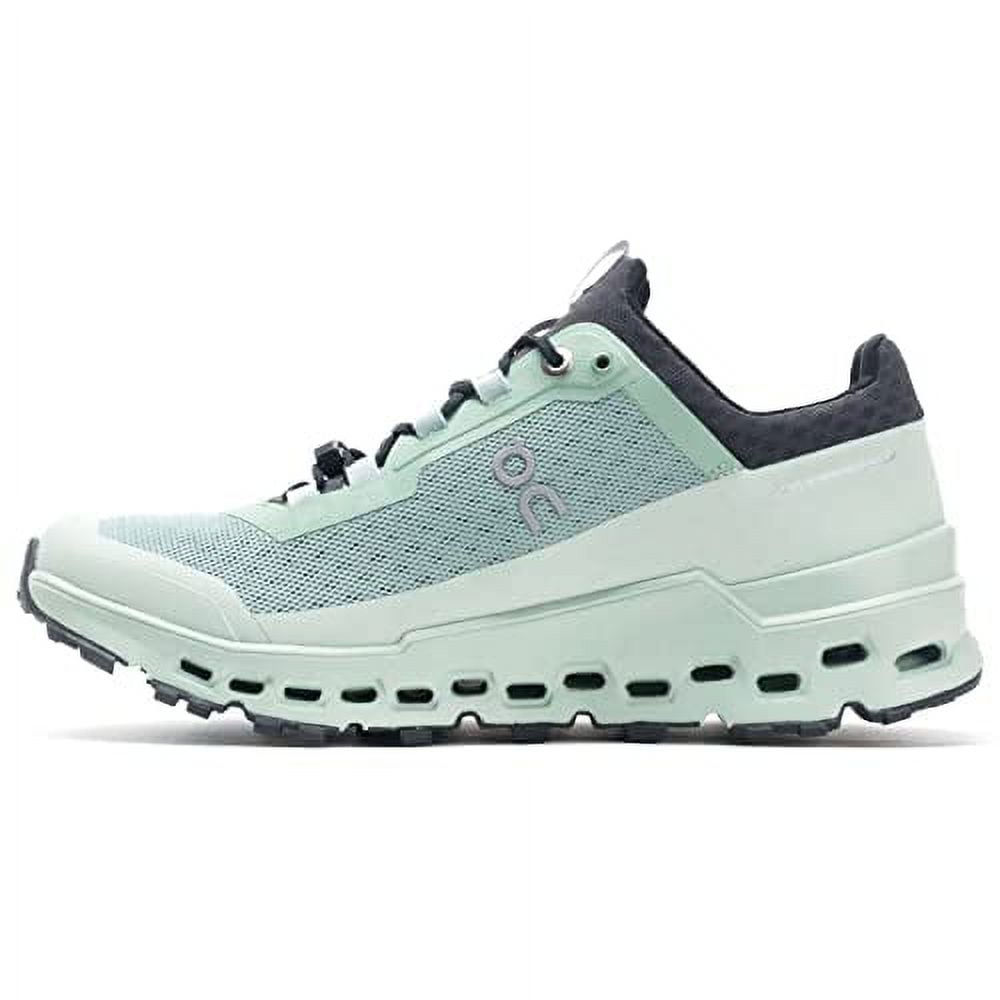 On Cloudultra women's running shoe in moss green and eclipse colorway