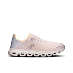 On Cloud 6 Coast women's running shoe in salmon pink and pearl white colorway
