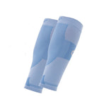 OS1st TA6 Performance Calf Sleeves in steel blue with graduated compression design