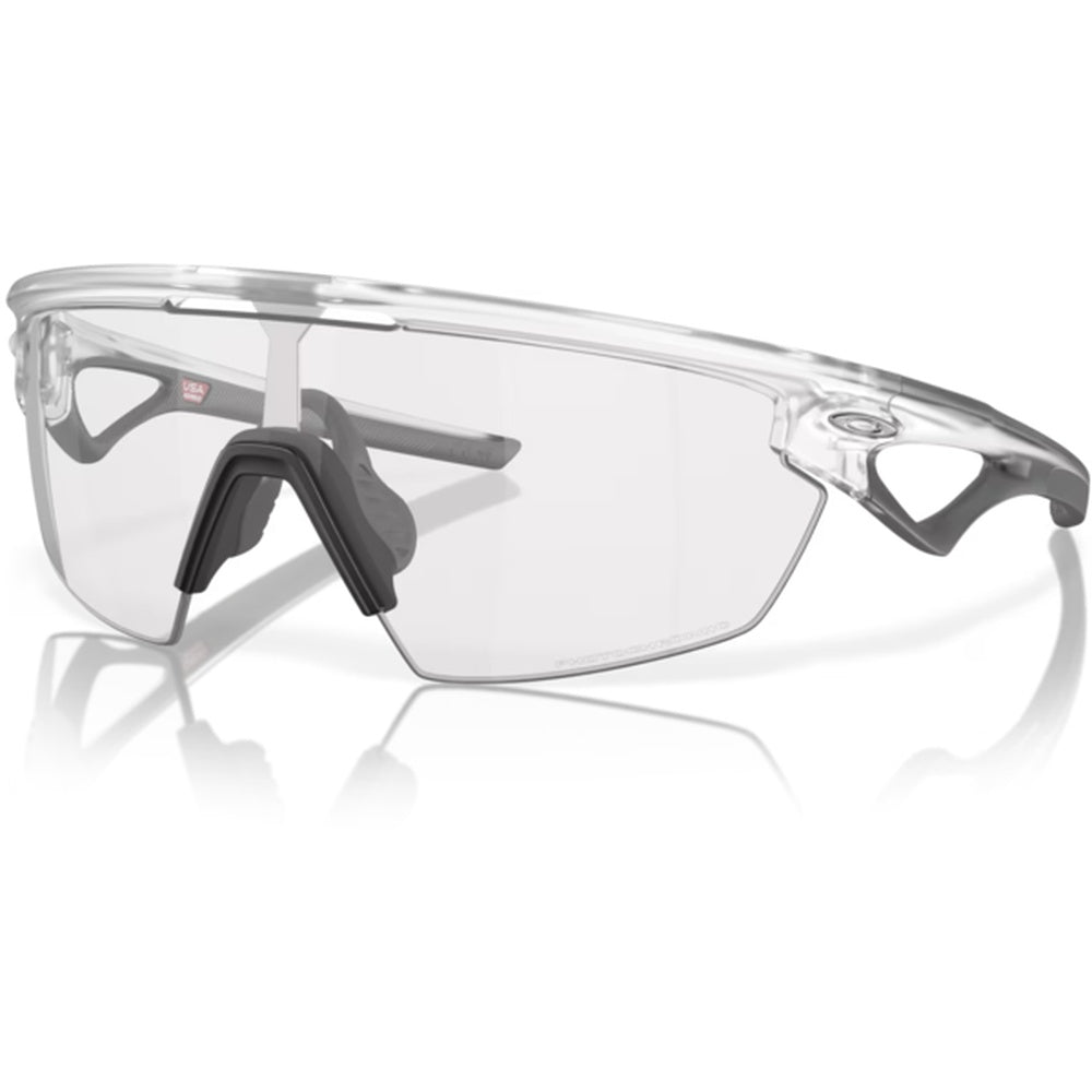 Oakley Sphaera sunglasses with clear transparent frame and photochromic lenses