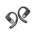 Shokz OpenFit Air wireless earbuds in black with gray accents and ear hooks