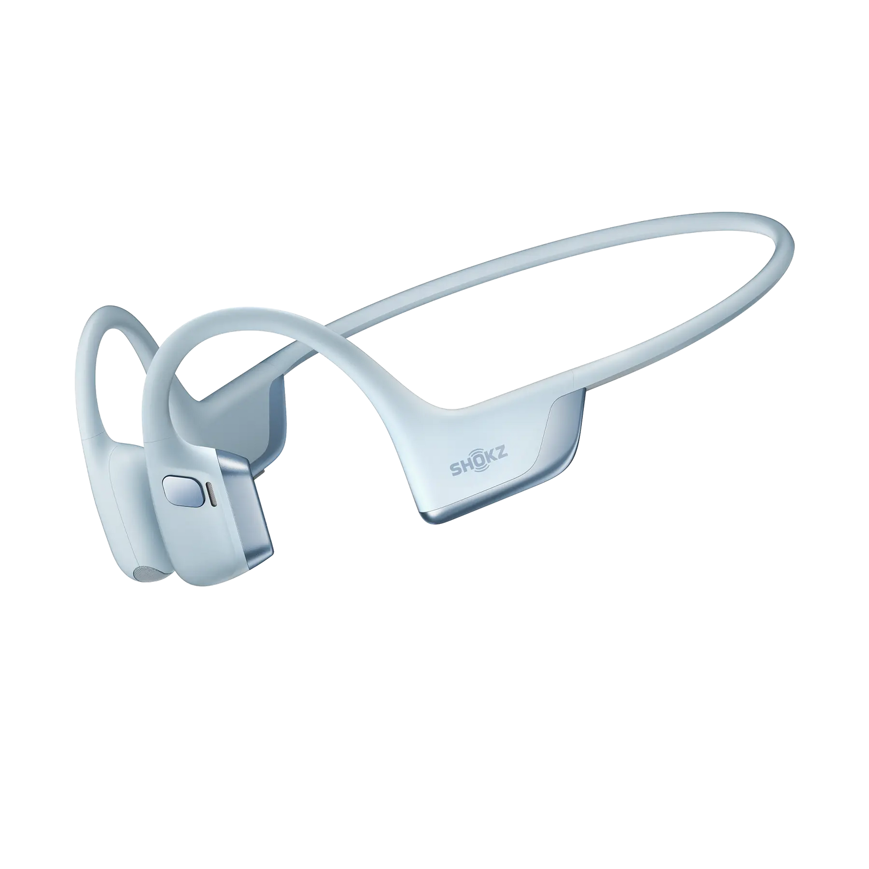 Shokz OpenRun Pro 2 bone conduction headphones in mini-silver color