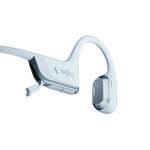 Shokz OpenRun Pro 2 bone conduction headphones in silver with clean white background