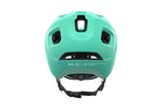 POC Axion Spin Helmet in Fluorite Green Matt - rear view showing ventilation