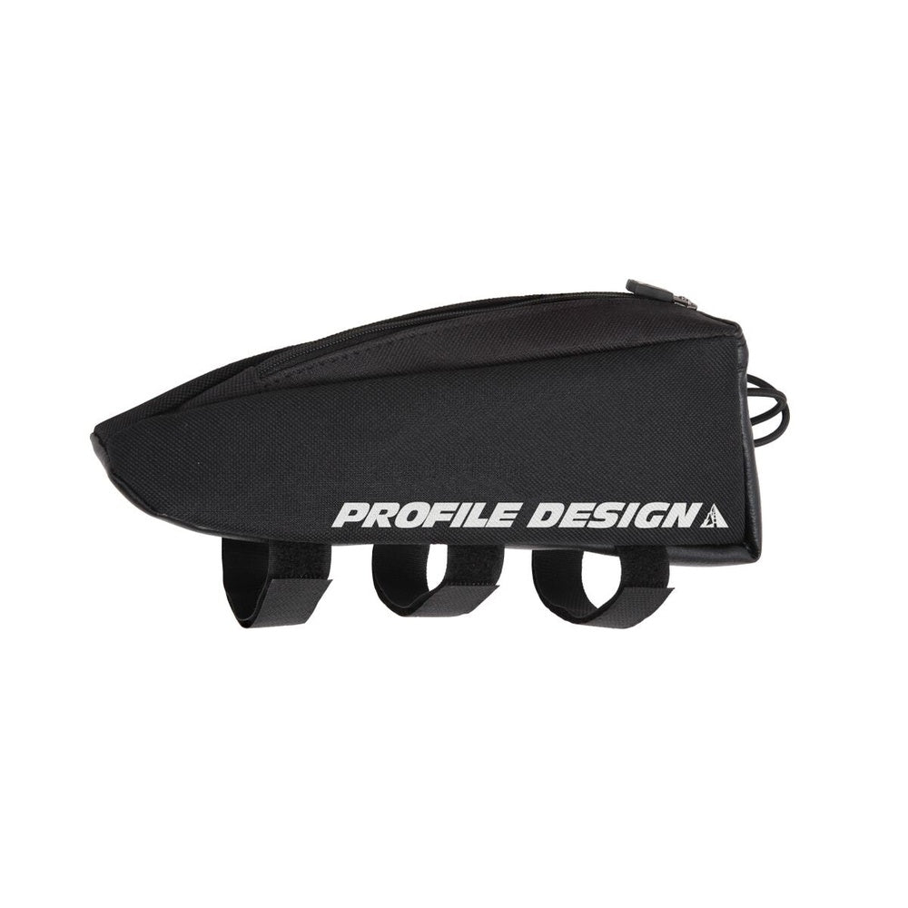 Profile Design Aero E-pack Standard black bicycle top tube bag with zipper