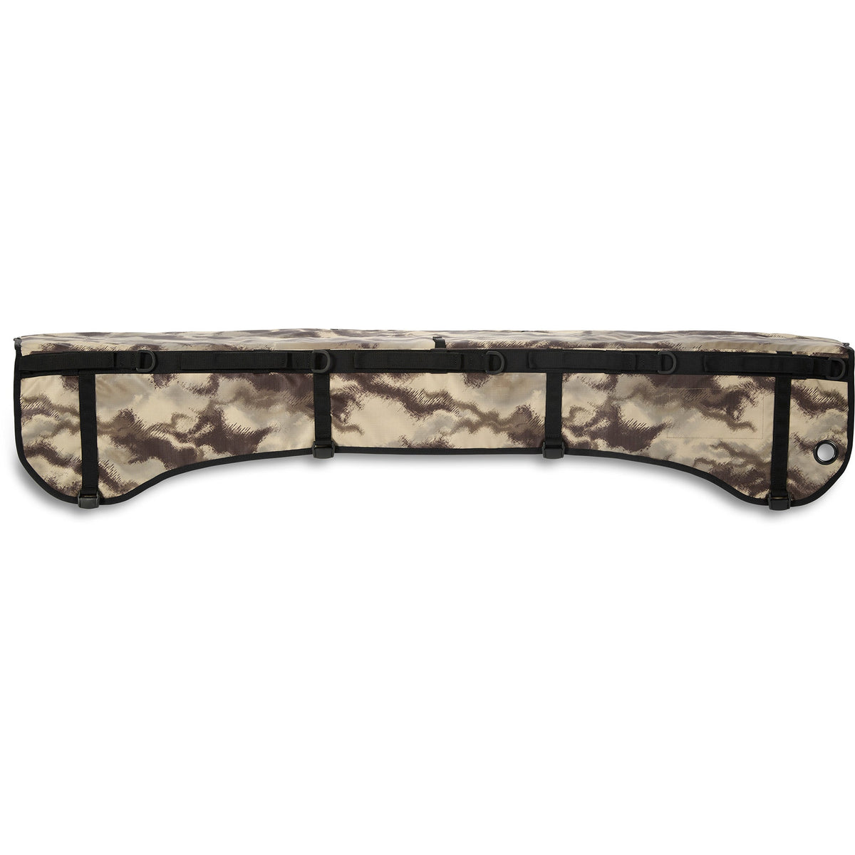Dakine Pick Up Pad DLX Curve in Ashcroft Camo pattern, large size, front view