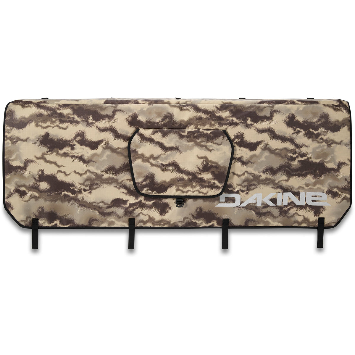 Dakine Pickup Pad DLX Curve in Ashcroft Camo pattern with center pocket and mounting straps