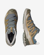 Salomon XA Pro 3D men's trail running shoes in gray, blue and tan colorway