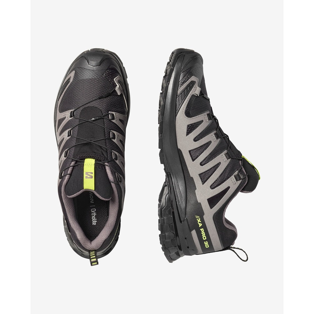 Salomon XA Pro 3D v9 GTX men's trail running shoes in black and grey