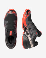 Salomon Speedcross 6 men's trail running shoes in black with red accents