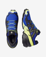 Salomon Speedcross 6 men's trail running shoes in blue, lime and black