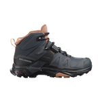 Salomon X Ultra 4 Mid GTX women's hiking boot in ebony with mocha accents