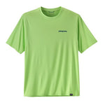 Patagonia Men's bright green Capilene Cool Daily t-shirt with small logo
