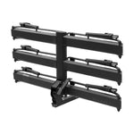 Kuat Piston Pro hitch mount bike rack in black, extended position showing 2-bike capacity