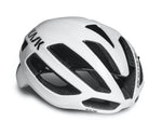 KASK Protone Icon cycling helmet in white with aerodynamic design and ventilation ports