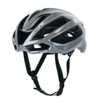 KASK Protone Icon cycling helmet in grey with black ventilation channels and chin straps