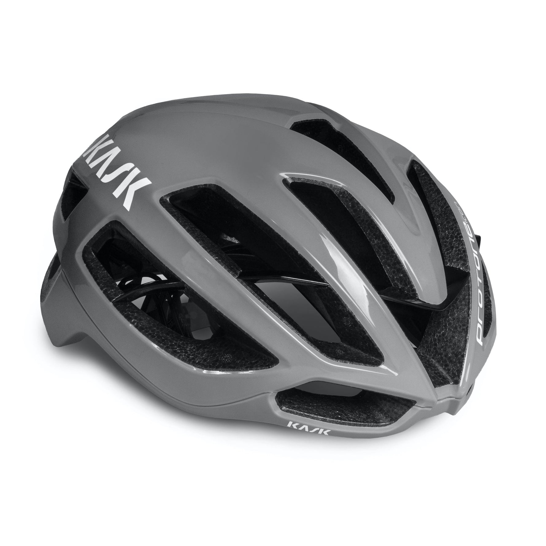 Kask Protone Icon cycling helmet in grey with aerodynamic design and ventilation