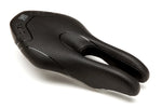 ISM PS 1.0 black perforated bicycle saddle with cutout design
