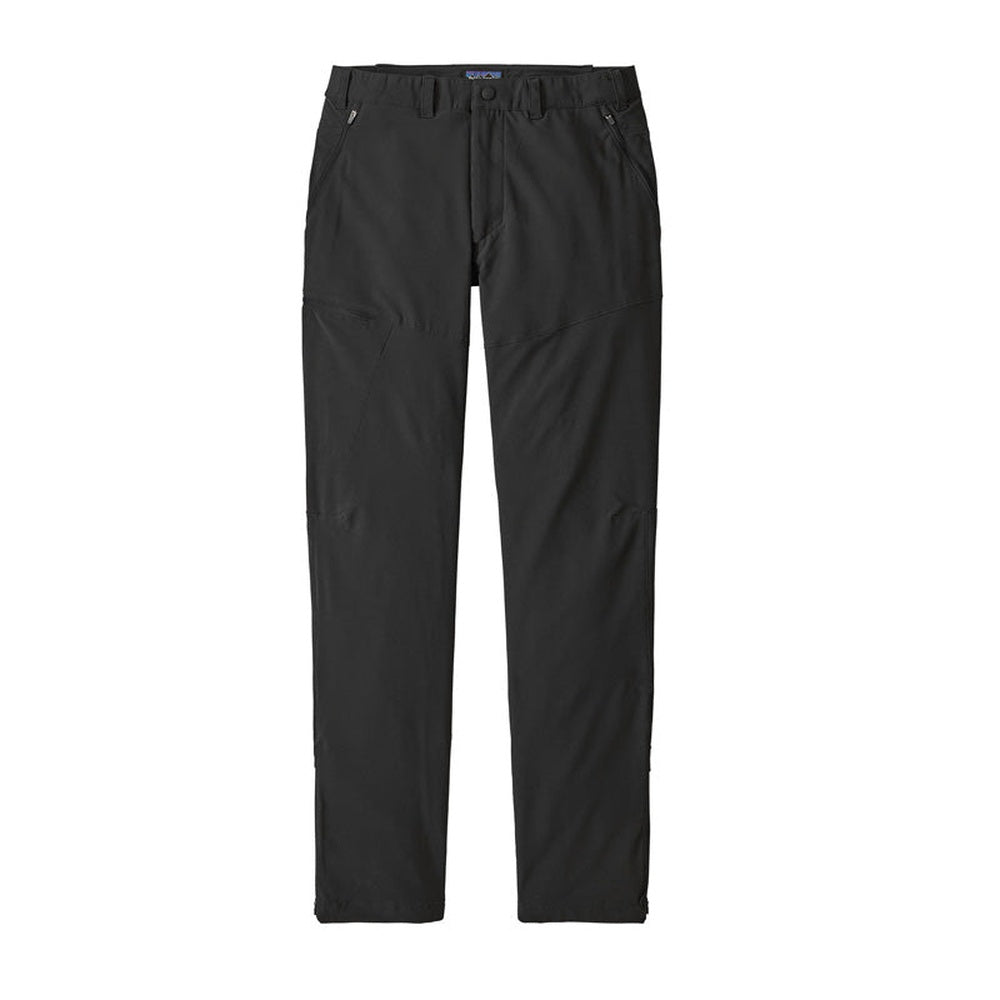 Patagonia Men's Terravia Trail Pants in black with elastic waistband and side pockets