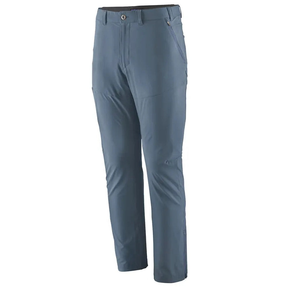 Patagonia Men's Terravia Trail Pants in utility blue on white background