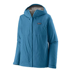 Patagonia Men's Torrentshell 3L Jacket in Endless Blue with hood up