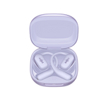 Shokz OpenFit 2+ purple wireless earbuds in open charging case