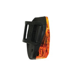 Lezyne Laser Drive Rear bicycle light in black with amber orange LED lens