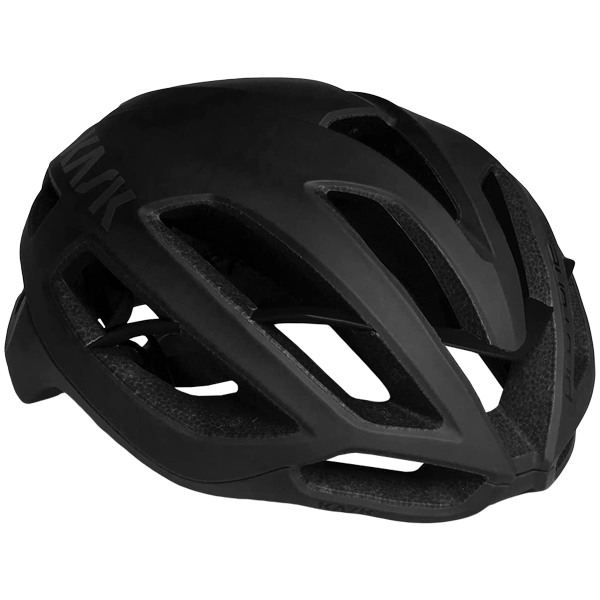 KASK Protone Icon cycling helmet in matte black with aerodynamic design and ventilation channels
