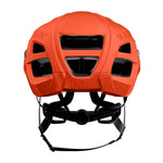 Kask Protone Icon cycling helmet in tangerine orange with ventilation ports, rear view