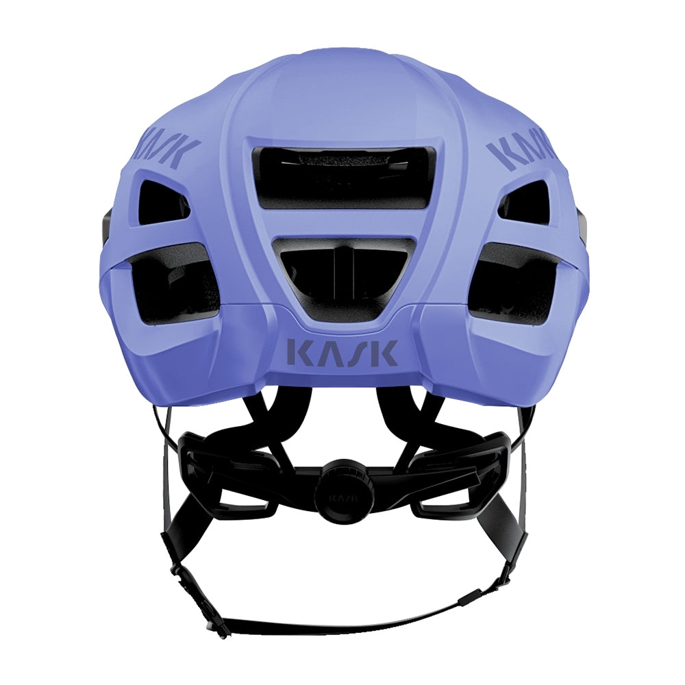 KASK Protone Icon cycling helmet in lavender matt finish, rear view