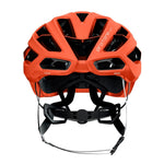 Kask Protone Icon cycling helmet in orange matt finish, rear view with adjustment system