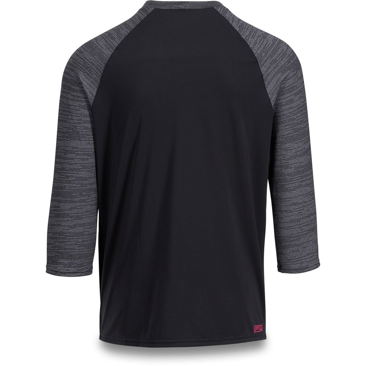 Dakine Roots long sleeve shirt black body with heathered gray raglan sleeves